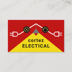 Carte De Visite Cadre de circuit de toit électrique brillant