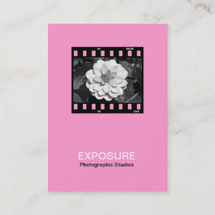 Carte De Visite cadre de film de 35mm 01 - rose