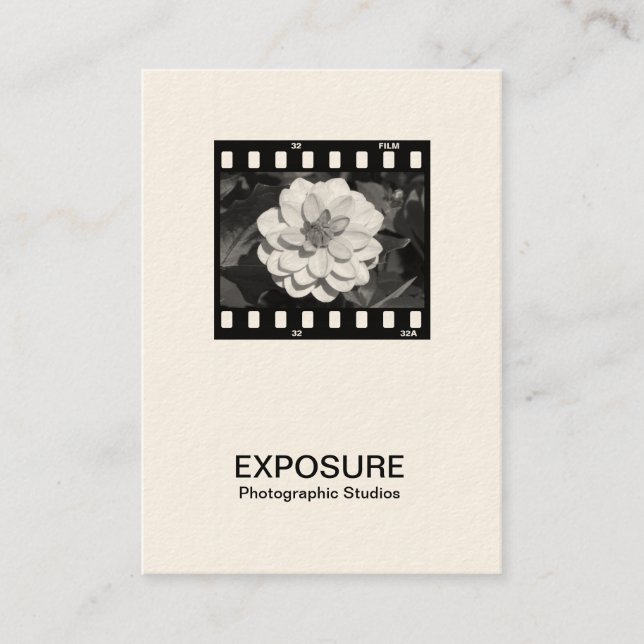 Carte De Visite Cadre de pellicule 35 mm 01 (Crème) (Devant)