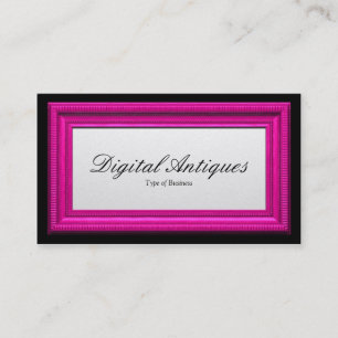 Carte De Visite Cadre de tableau rose de sucrerie