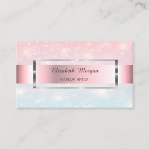 Carte De Visite Cadre doré bokeh élégant tendance