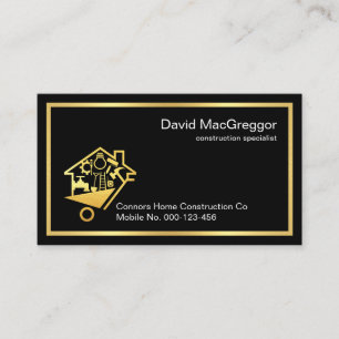 Carte De Visite Cadre d'outils de bricoleur élégant et simple en o