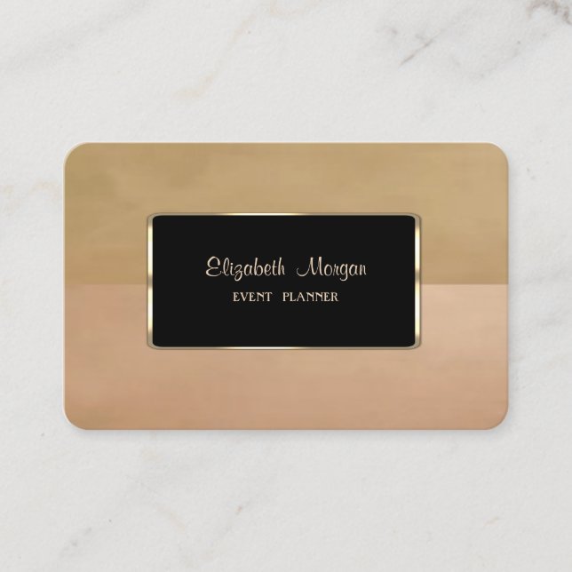 Carte De Visite Cadre élégant de luxe stylé (Devant)