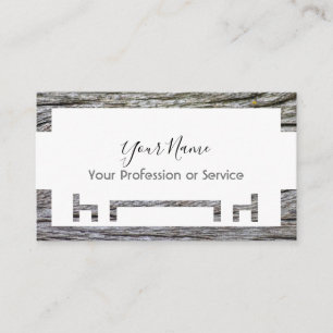 Carte De Visite Cadre en bois pour design d'intérieur et mobilier 