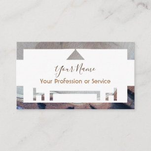 Carte De Visite Cadre en bois pour design d'intérieur et mobilier