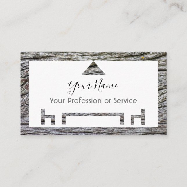 Carte De Visite Cadre en bois pour design d'intérieur et mobilier  (Devant)