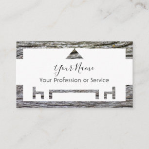 Carte De Visite Cadre en bois pour design d'intérieur et mobilier