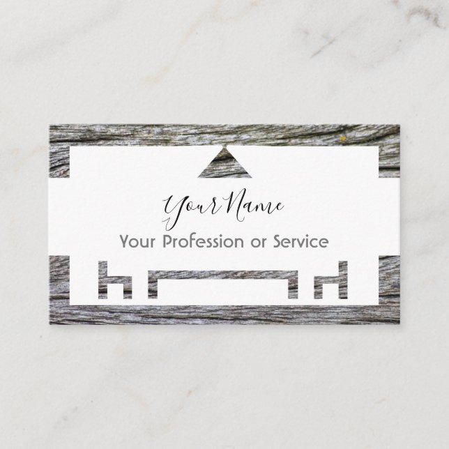 Carte De Visite Cadre en bois pour design d'intérieur et mobilier  (Devant)