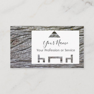 Carte De Visite Cadre en bois pour design d'intérieur et mobilier