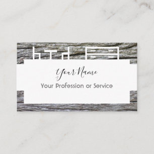 Carte De Visite Cadre en bois pour l'intérieur et le mobilier!