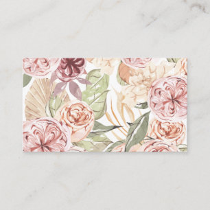 Carte De Visite Cadre Floral