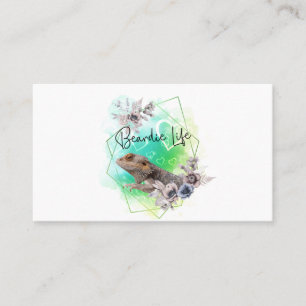 Carte De Visite Cadre géométrique Dragon à oreilles