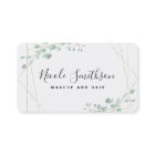 cadre vert élégant géométrique