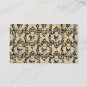 Carte De Visite Cadre victorien Skulets Goth Skeleton Gothique