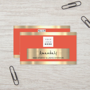 Carte De Visite Cadres dorés Boutique Boutique Boutique QR CODE Lo