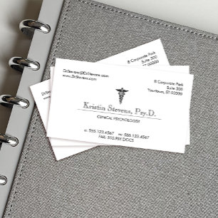 Carte De Visite Caduceus Infirmière professionnelle Médicale ou mé