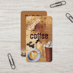 carte de visite café