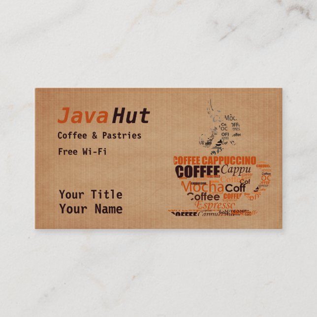 Carte De Visite Café (Devant)