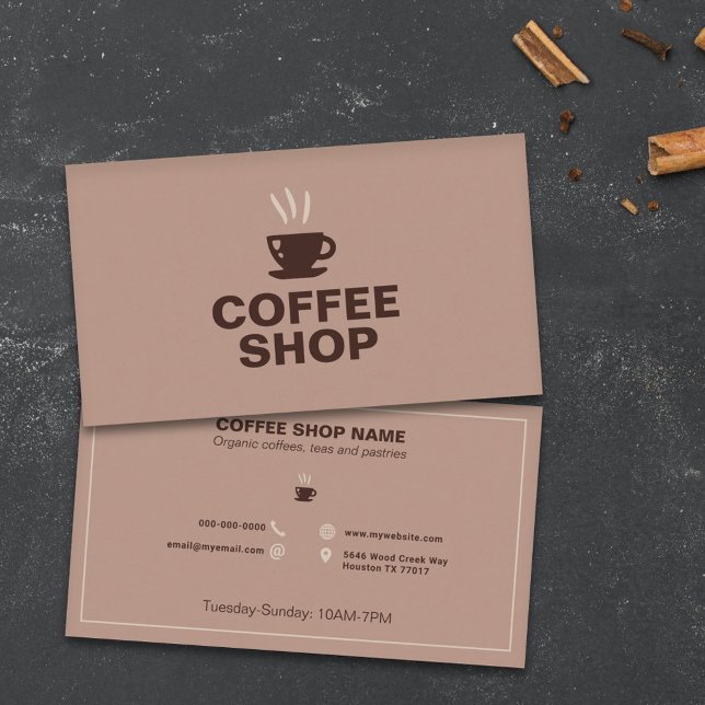 Carte De Visite Café (Coffee Shop Business Card)