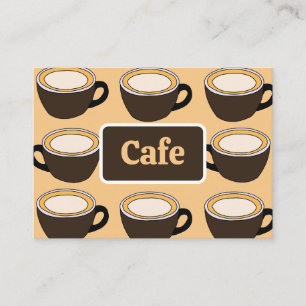 Carte De Visite Café à motif de tasse à café