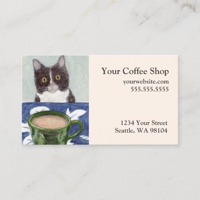 Carte De Visite Café avec Henry (Devant)