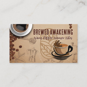 Carte De Visite Café chaud Café Barista