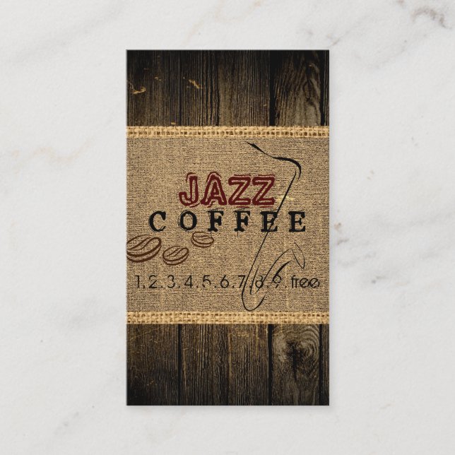 Carte De Visite Café Jazz Music (Devant)
