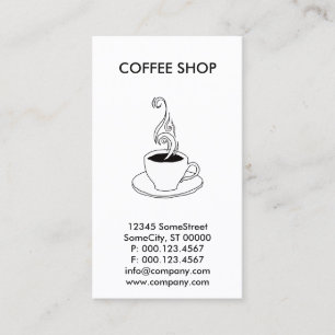 Carte De Visite café personnalisé