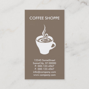 Carte De Visite café personnalisé