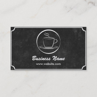 Carte De Visite Café-restaurant foncé