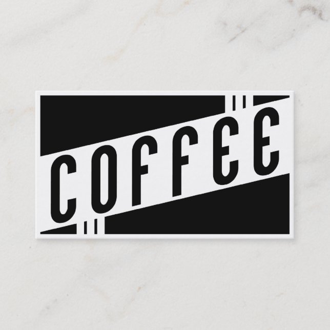 Carte De Visite café rétro (Devant)