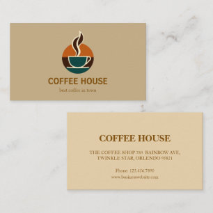 Carte de visite café simple moderne
