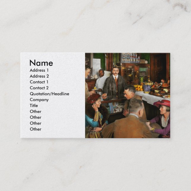 Carte De Visite Café - Tentations 1915 (Devant)