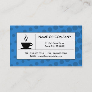 Carte De Visite café tramé