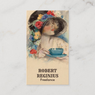 Carte De Visite Café vintage Boisson Art