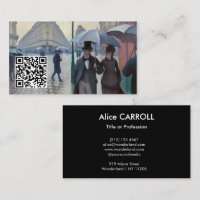 Caillebotte - Rue de Paris, temps de pluie - Code