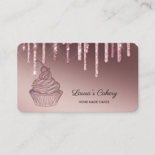 Carte De Visite Cakes & Sweets Cupcake Accueil Boulangerie Laisser