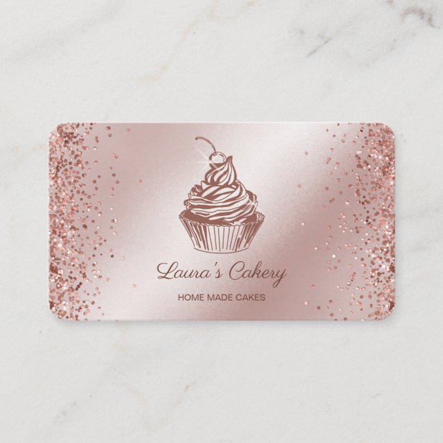 Carte De Visite Cakes & Sweets Cupcake Accueil Boulangerie Laisser (Devant)