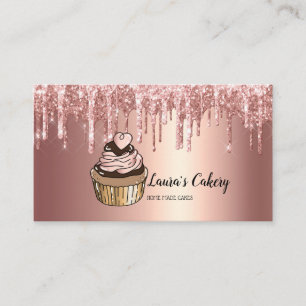 Carte De Visite Cakes & Sweets Cupcake Accueil Boulangerie Laisser