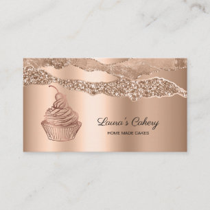 Carte De Visite Cakes & Sweets Cupcake Accueil Boulangerie Laisser