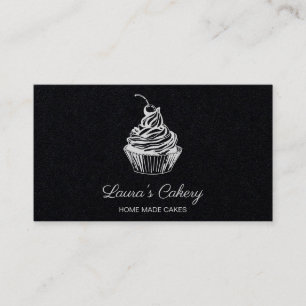Carte De Visite Cakes Sweets Cupcake Home Bakery Fille Vintage