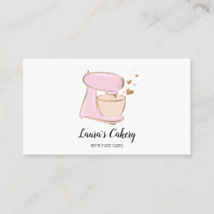 Carte De Visite Cakes & Sweets Cupcake Home Mélangeur de boulanger