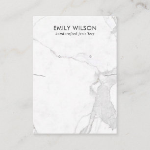 CARTE DE VISITE CALACATTA MARBRE TEXTURE ÉCRAN D'APPUI