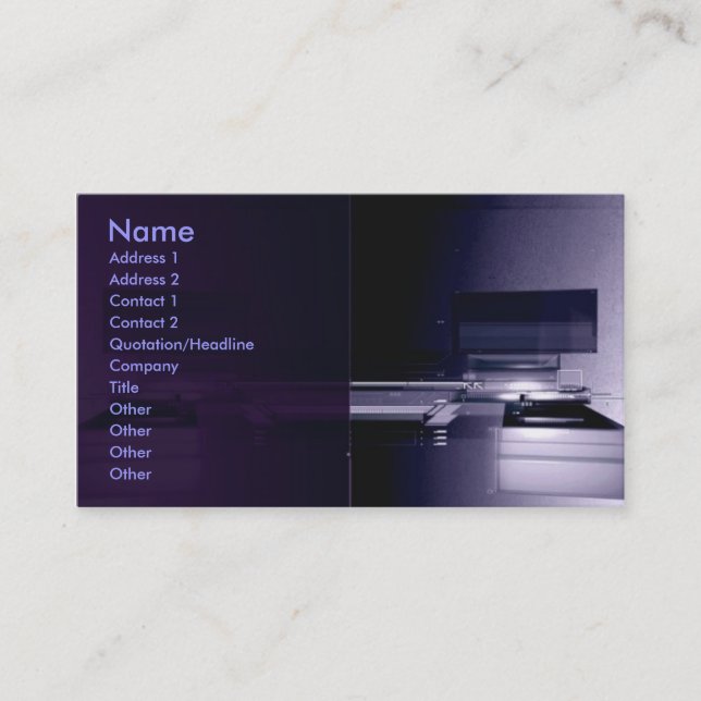 Carte De Visite Calendrier HighTech 2011 (Devant)