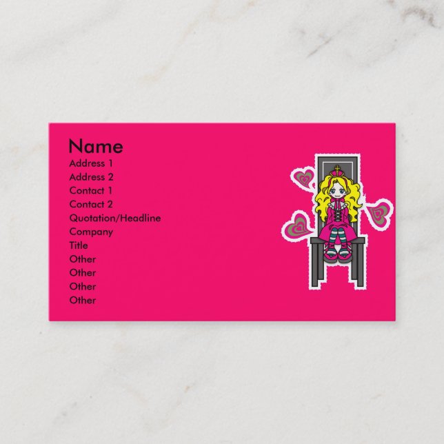 Carte De Visite Call_Me_Queen (Devant)