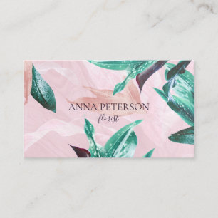 Carte De Visite Calla Lilly Floral Pink