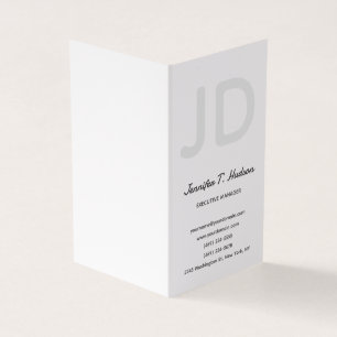 Carte De Visite Calligraphie classique tendance monogramme