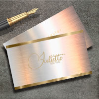 Calligraphie de bande or en métal brossé ID801