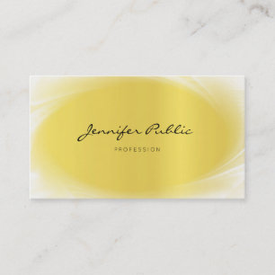 Carte De Visite Calligraphie élégante professionnelle tendance or 