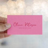 Calligraphie rouge rose chaud moderne